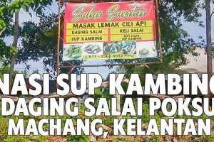 Nasi Sup Kambing Daging Salai Poksu